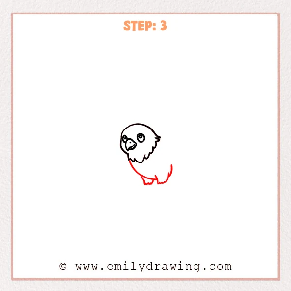 how to draw a flying eagle - Step 3
